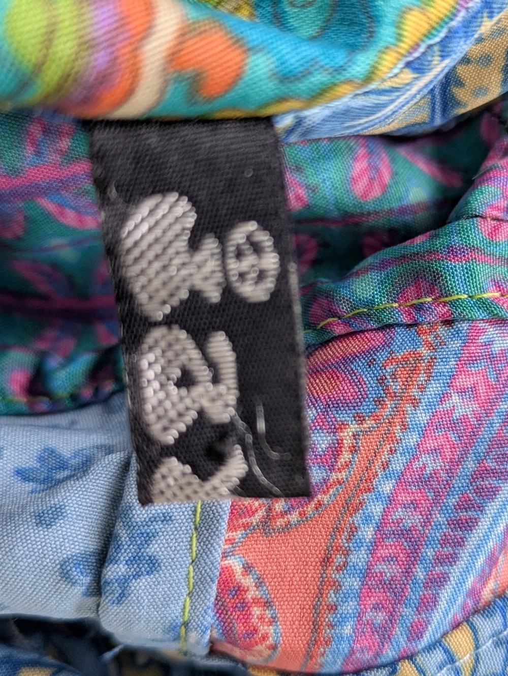 Silk Wrap Tie Patchwork Skirt - Picture 5 of 8